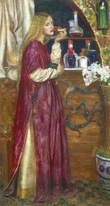 The Queen in her Parlour Eating Bread and Honey by British painter Valentine Cameron Prinsep
