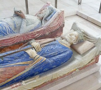 Henry II and Queen Eleanor at Fontevraud Abbey
