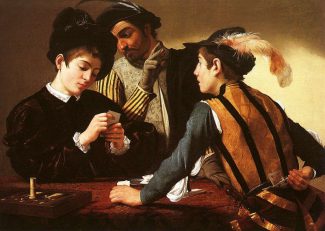 The Cardsharps by Caravaggio - post-medieval gambling in Italy