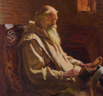 Saint Bede depiction in art