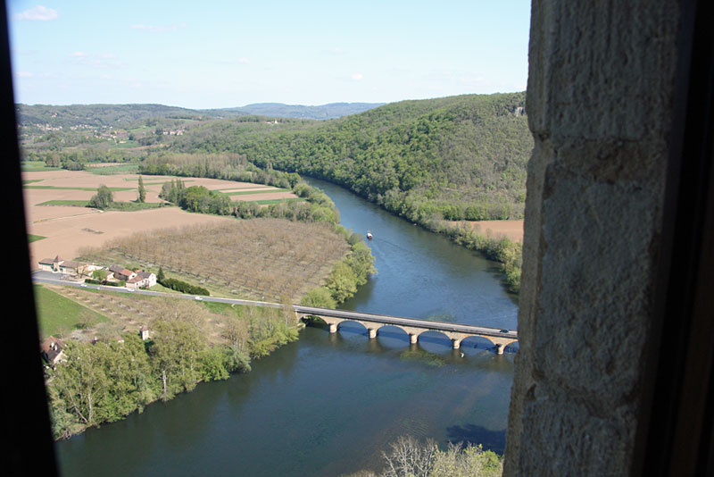 River view from inside castle